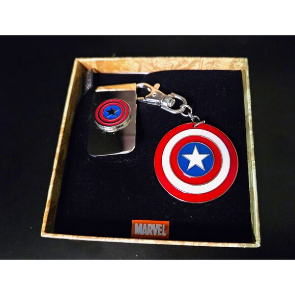 NIB - Captain America Keyring & Money Clip Marvel - Picture 2 of 4